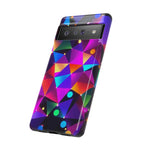 Android OR iPhone Compatible Cases - Colorful Angles Design - Unique Tough Cases
