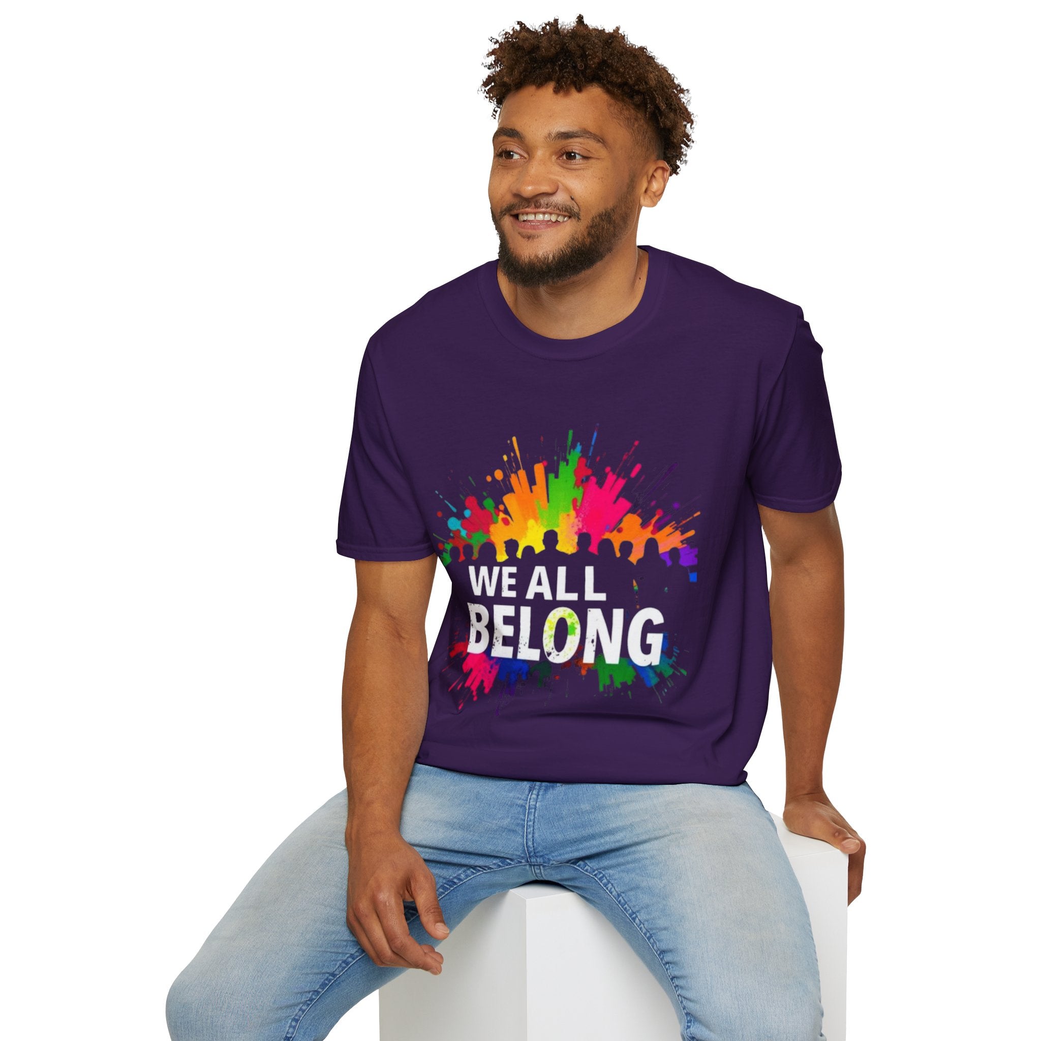 Unisex Softstyle T-Shirt - 'We All Belong"