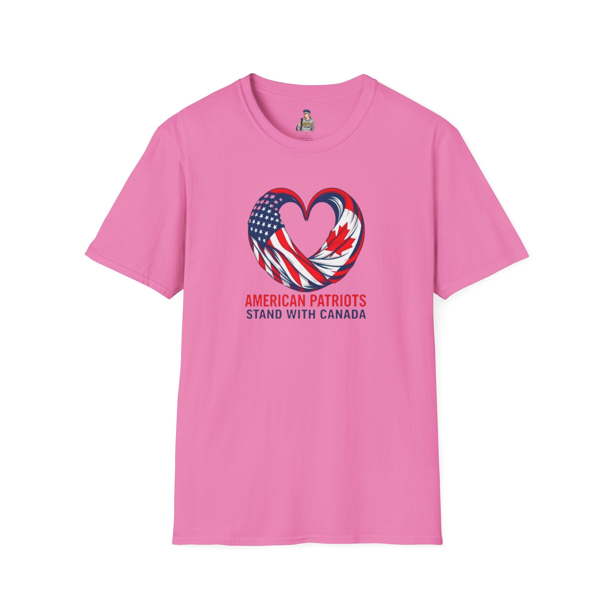 American Patriots Stand with Canada Unisex Softstyle T-Shirt