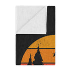 Campsite at Sunset Microfiber Blanket