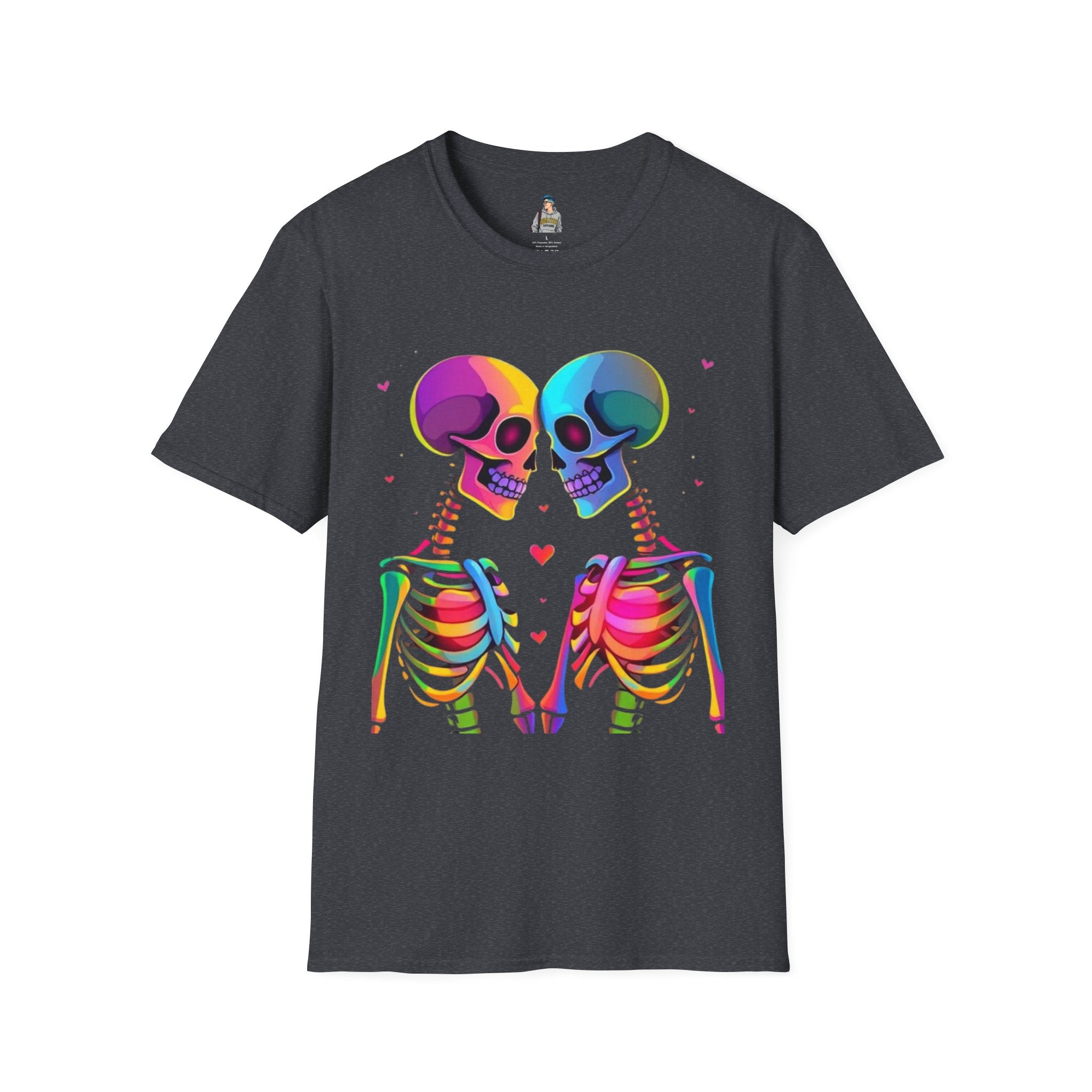 Rainbow Skeleton Love is Deeper Than Skin T-Shirt | Unisex Casual Tee