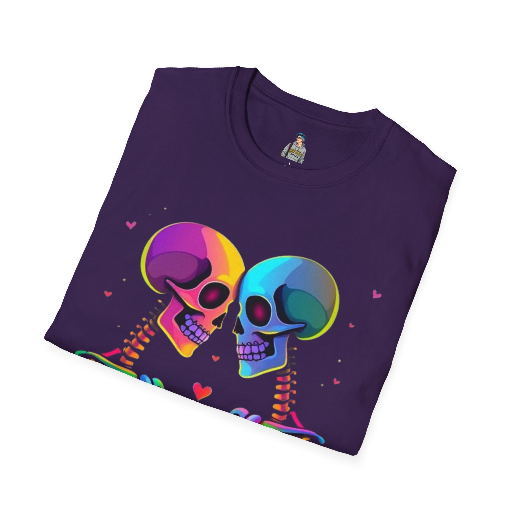 Rainbow Skeleton Love is Deeper Than Skin T-Shirt | Unisex Casual Tee