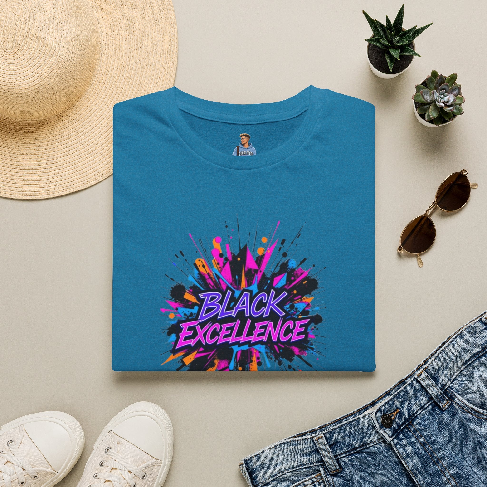 Unisex Softstyle T-Shirt - Black Excellence Graphic Tee