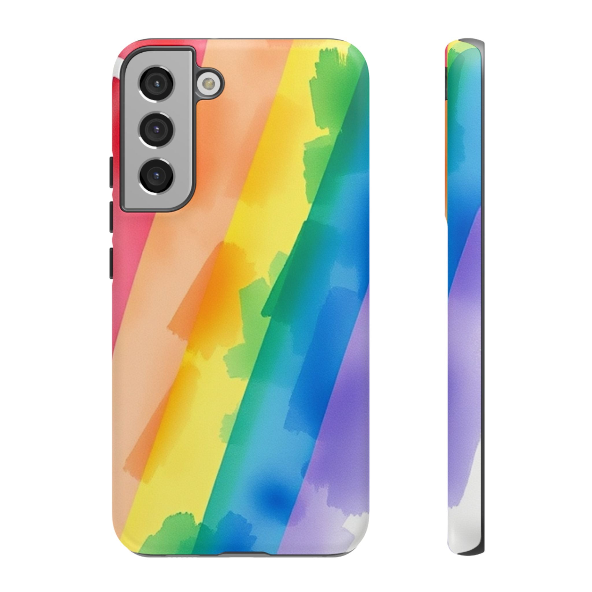 Rainbow Watercolor Art Tough Cases For Android & iPhone