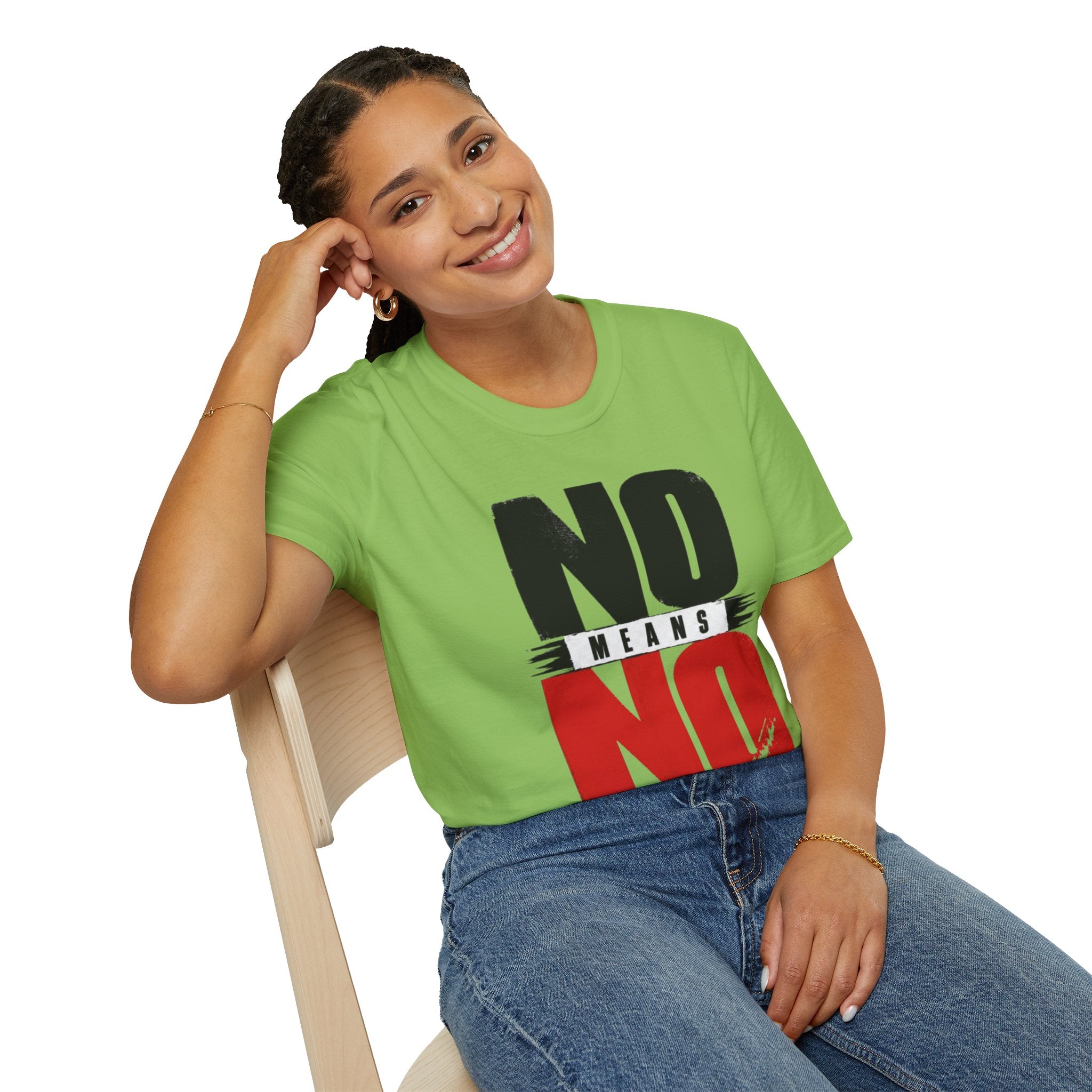 NO Means NO T-Shirt — Consent Awareness Graphic Tee