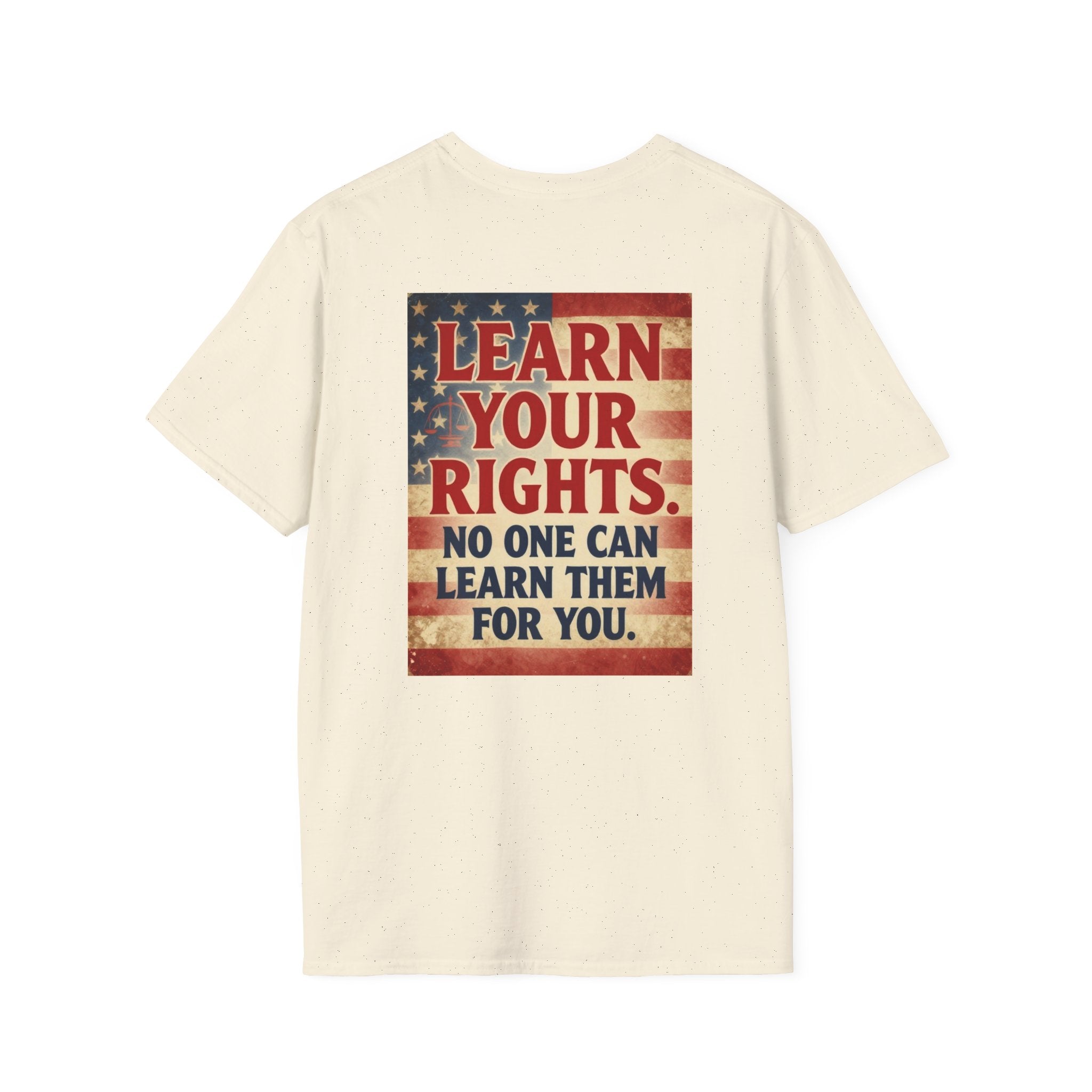 Learn Your Rights T-Shirt — Patriotic American Flag Graphic Tee