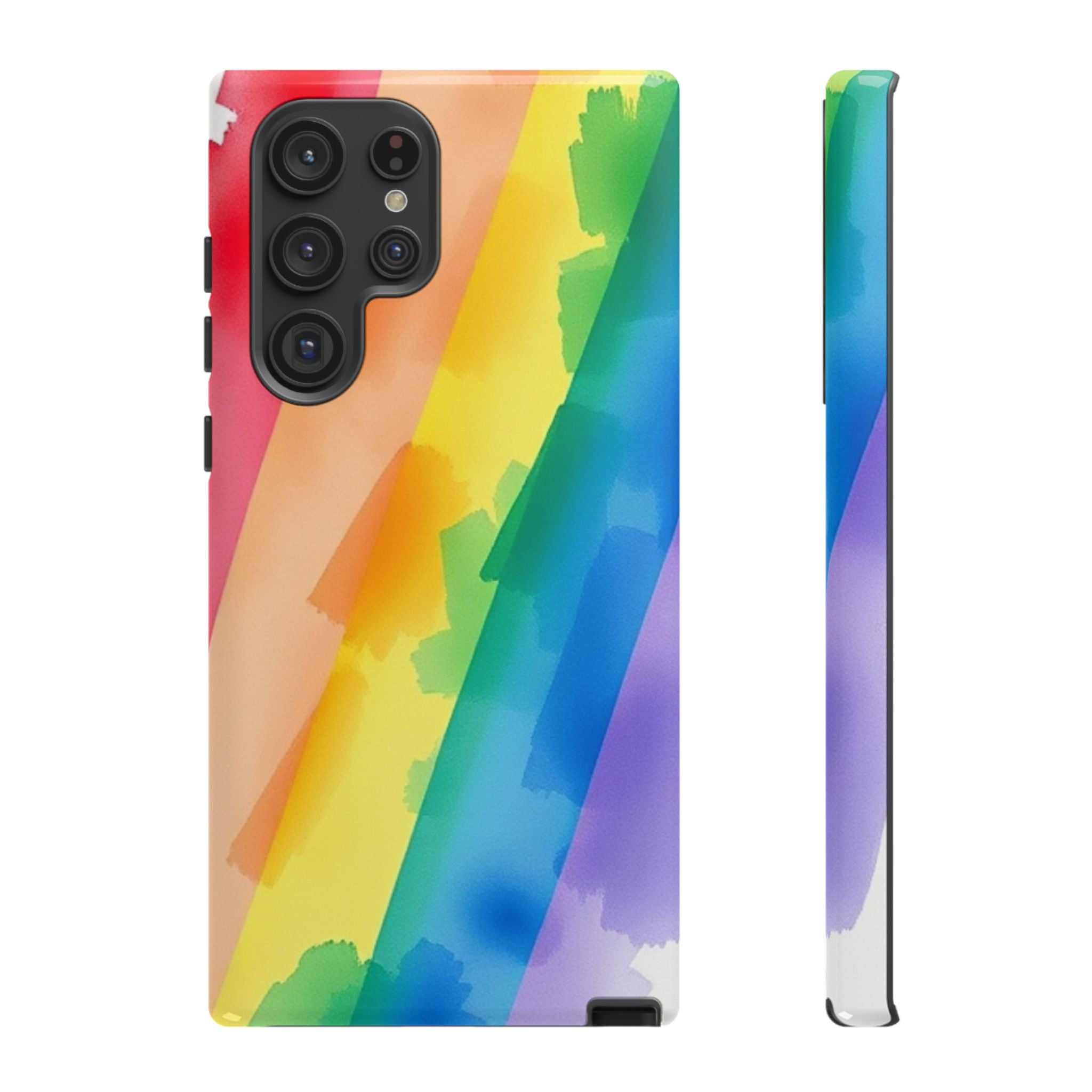Rainbow Watercolor Art Tough Cases For Android & iPhone