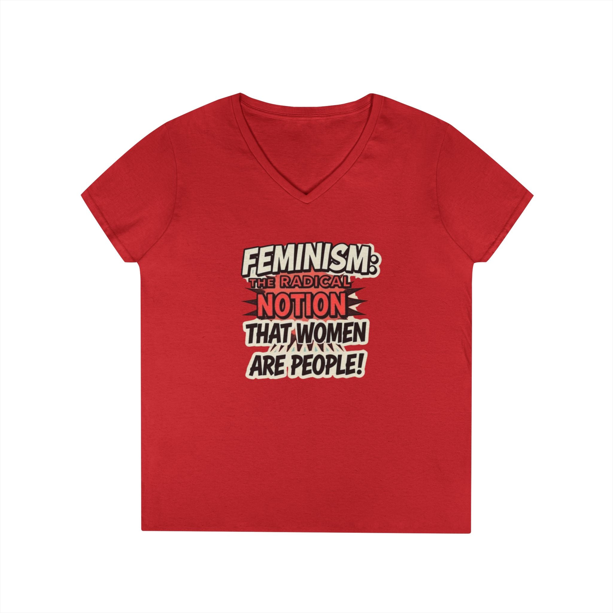 Feminism V-Neck T-Shirt - Empowering Women’s Apparel
