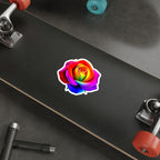 Die-Cut Stickers - Rose - Rainbow Colors