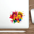 Die-Cut Stickers - Rainbow Feet