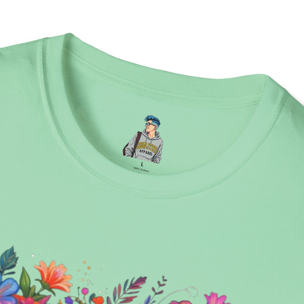 Floral 'FTP' Graphic T-Shirt