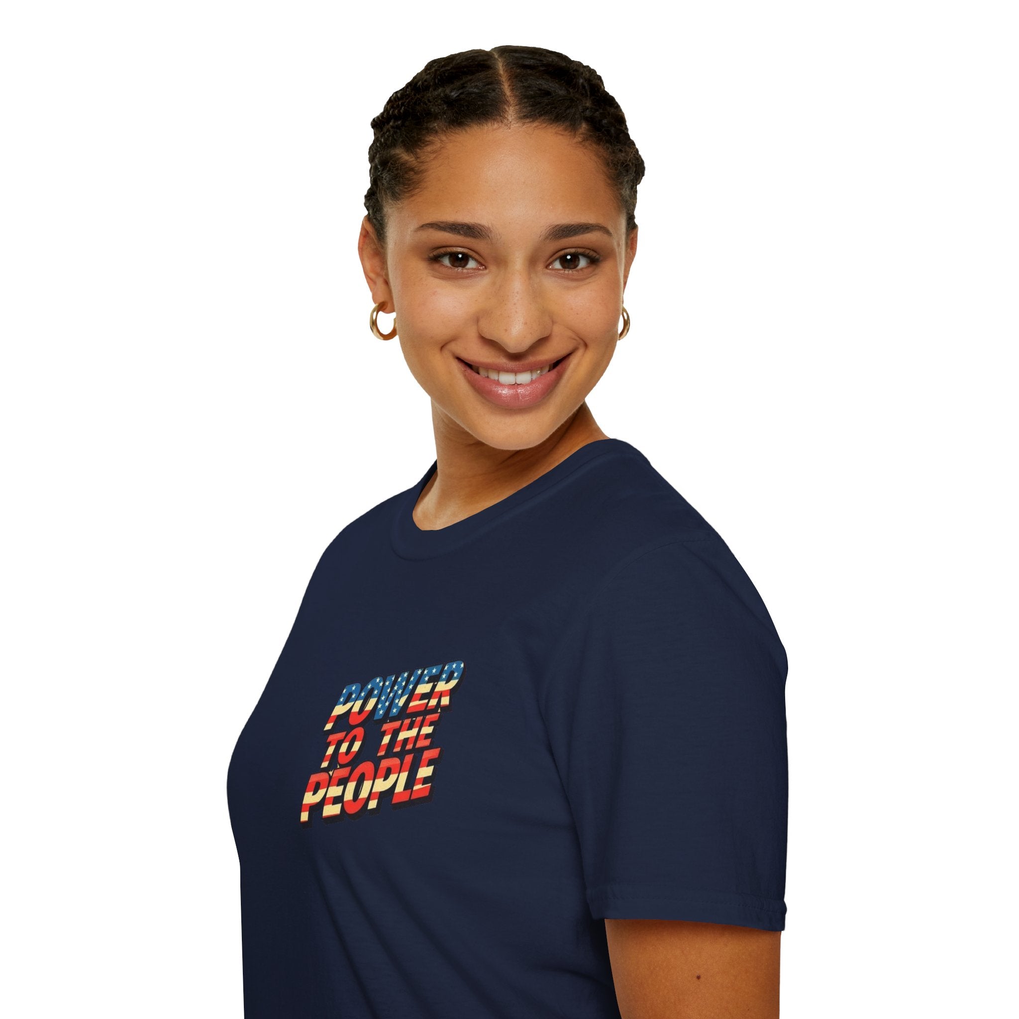 Power to the People Unisex Softstyle T-Shirt Classic Protest Tee