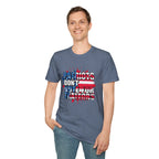 Unisex Softstyle T-Shirt - 'Patriots Don't Vote for Traitors' with USA Flag Design