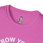 Grow Your Own Way Trans Pride Unisex T-Shirt - Floral Design for Garden Lovers