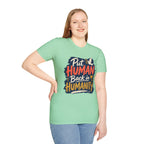 Put Human Back in Humanity T-Shirt — Inspirational Peace Dove Tee