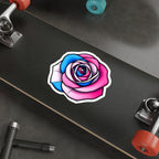Die-Cut Stickers - Rose - Trans Colors Outlined