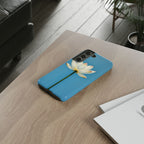 Open White Peace Lily Design Tough Case For Android & iPhone