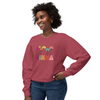 Unisex Lightweight Crewneck Sweatshirt - MAMA with Flowers