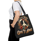 Love Costs Nothing, Give It Away Flag Tote Bag