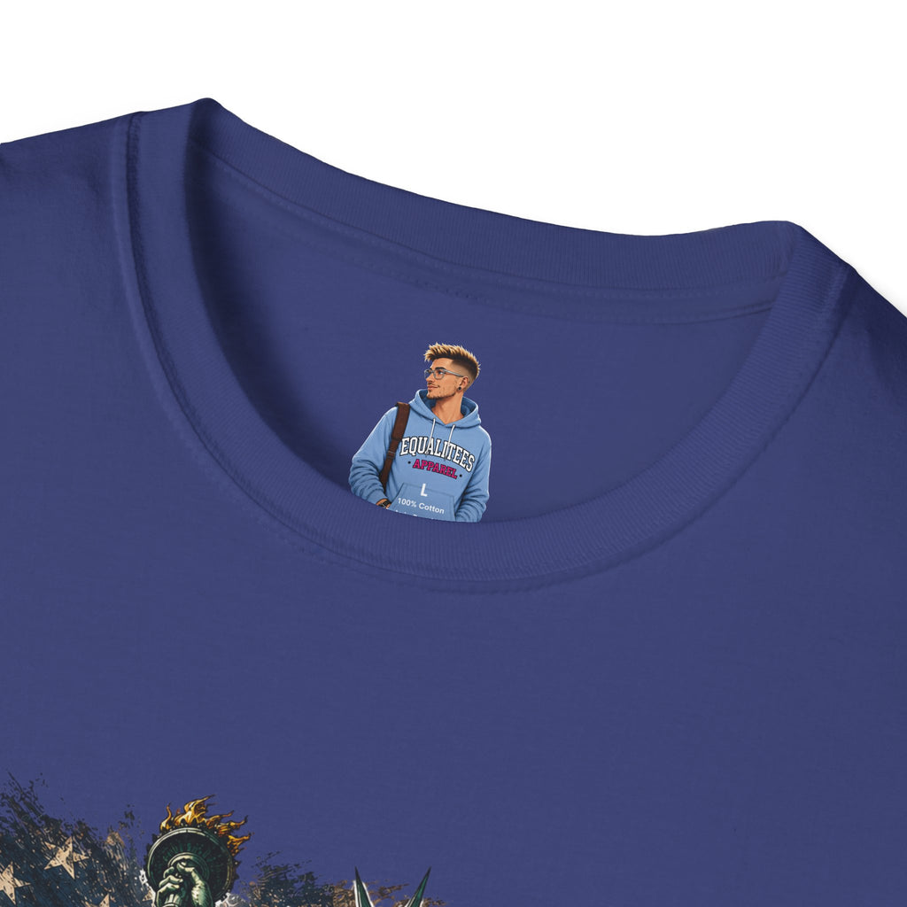 Patriots Don’t Stand For This T-Shirt — Statue of Liberty & Distressed Flag Graphic