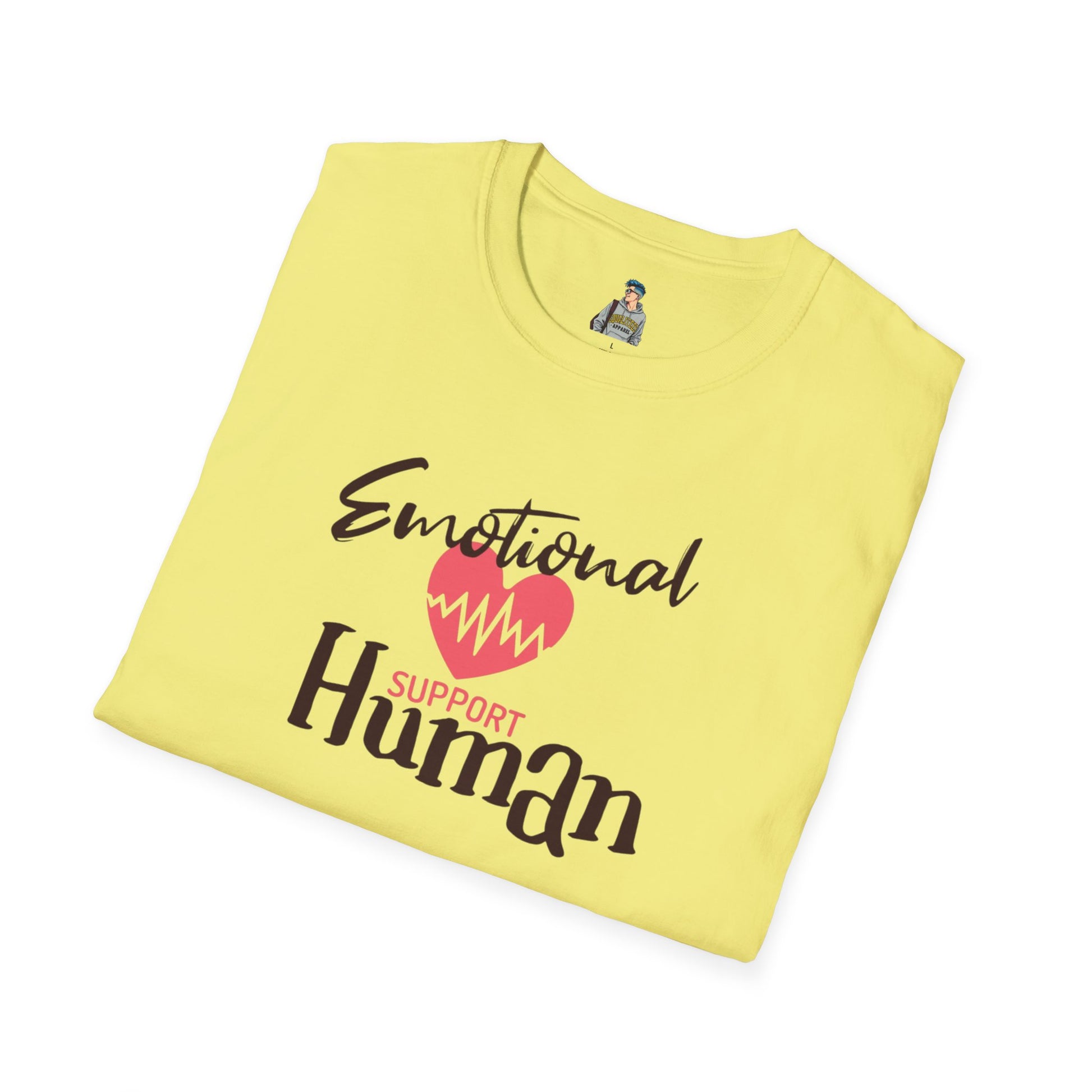 Emotional Support Human Unisex Softstyle T-Shirt