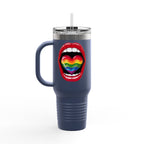 Rainbow Tongue Insulated Travel Mug - 40oz, Perfect for Pride Celebrations