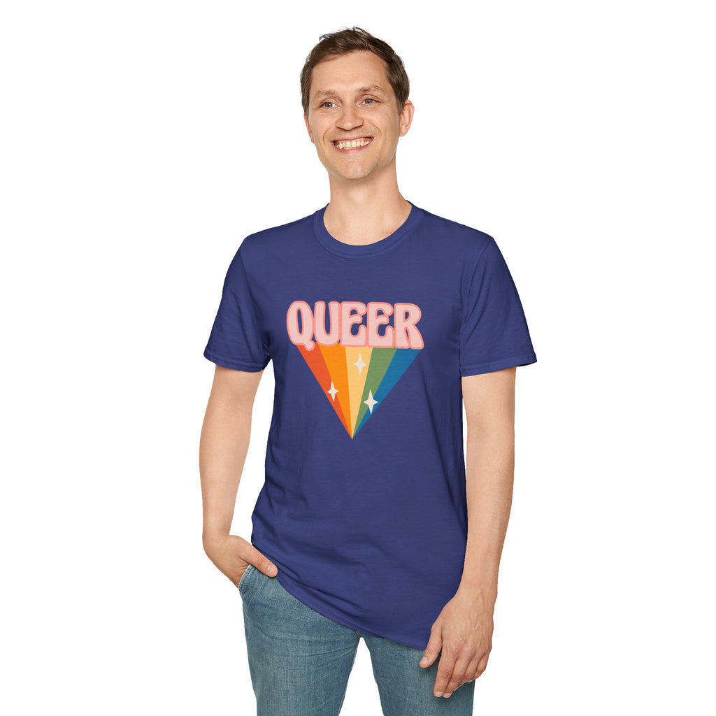 Queer Rainbow Sparkle Pride Tree Las Vegas T-Shirt