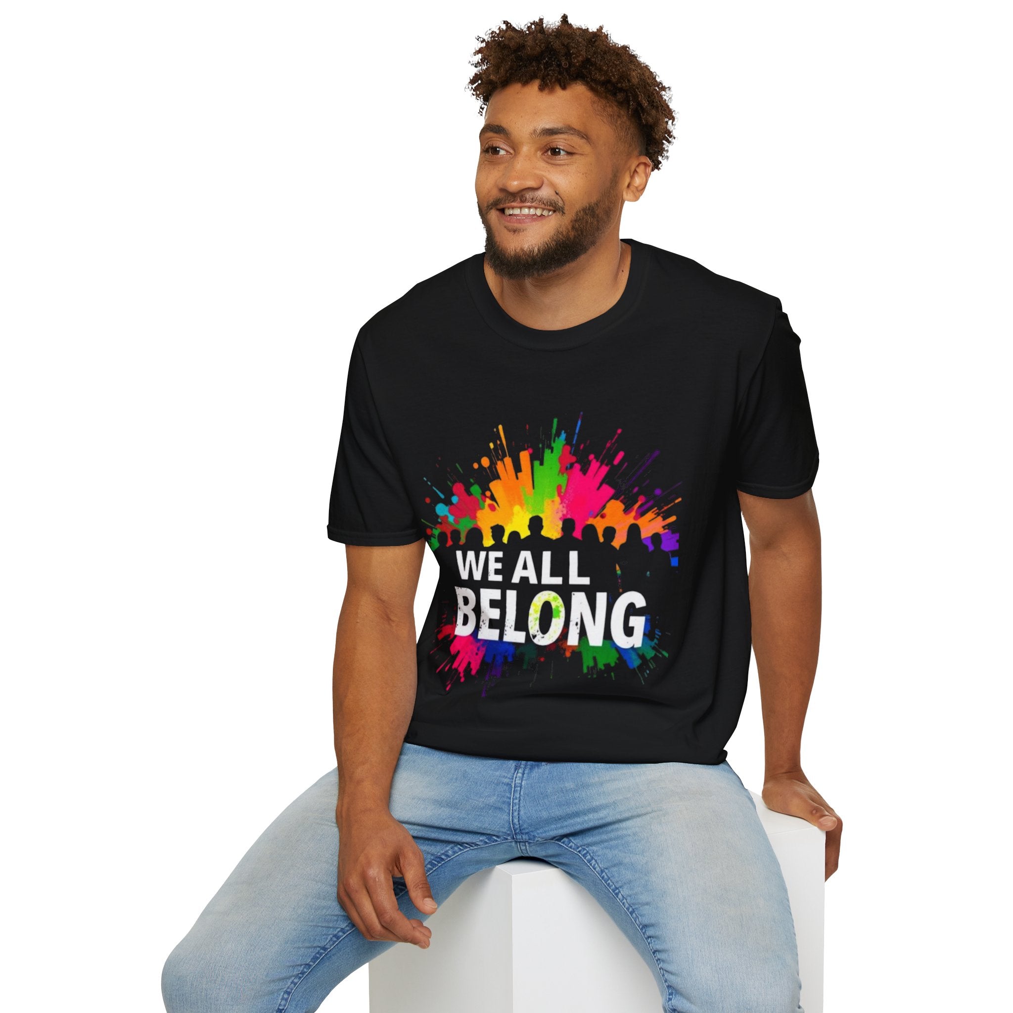Unisex Softstyle T-Shirt - 'We All Belong"
