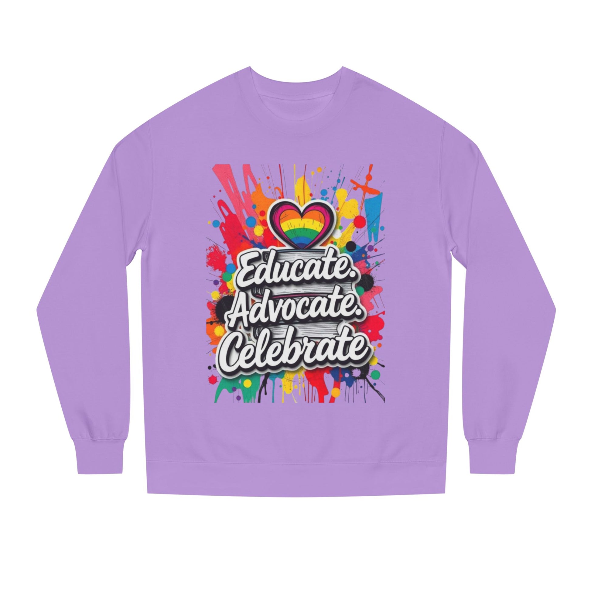 Educate, Advocate, Celebrate Unisex Crew Neck Sweatshirt - Empowerment Apparel