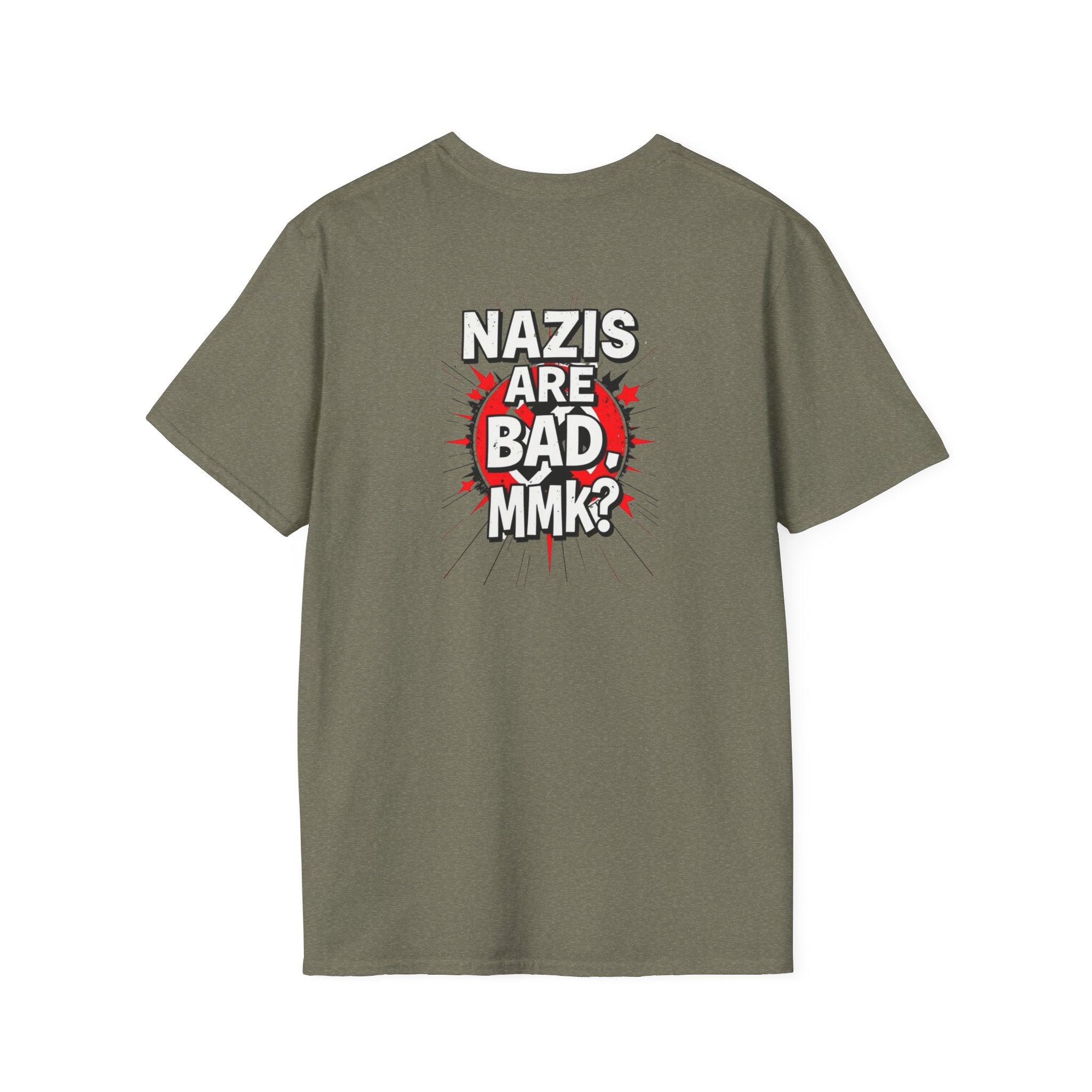 Unisex Softstyle T-Shirt: 'Our Grandparents Fought Fascists' Patriotic Tee
