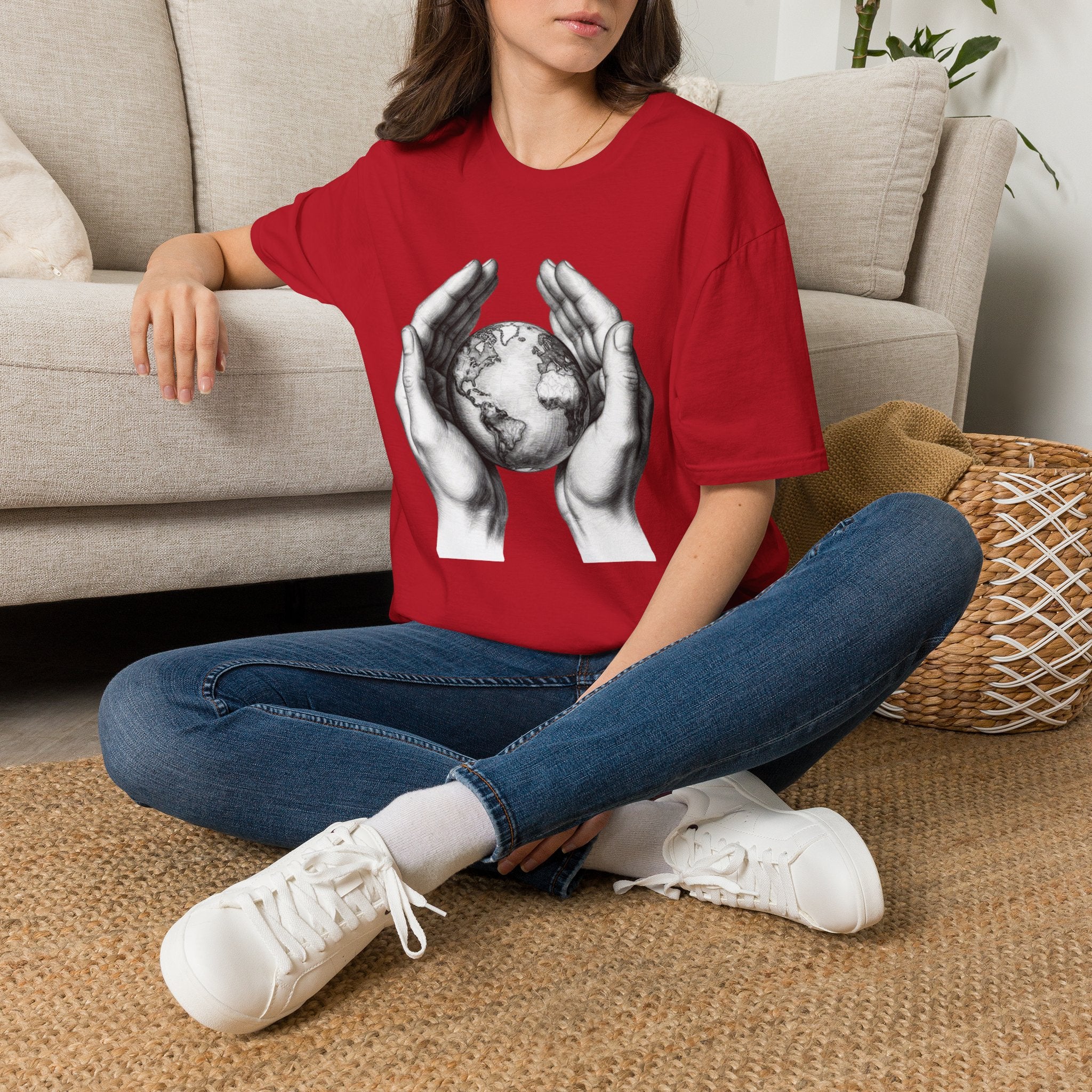 Earth in Your Hands T-Shirt — Protect the Planet Graphic Tee