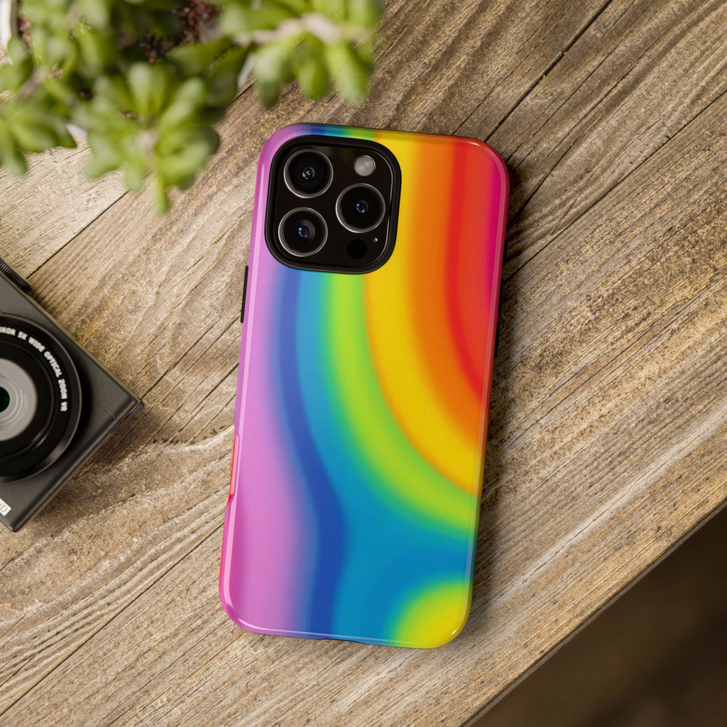 Rainbow Swirl Tough Phone Case for iPhone