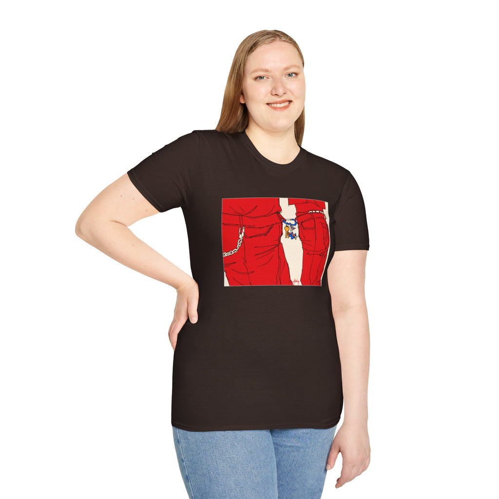 Red Jeans by Audrey Pride Tree Las Vegas T-Shirt