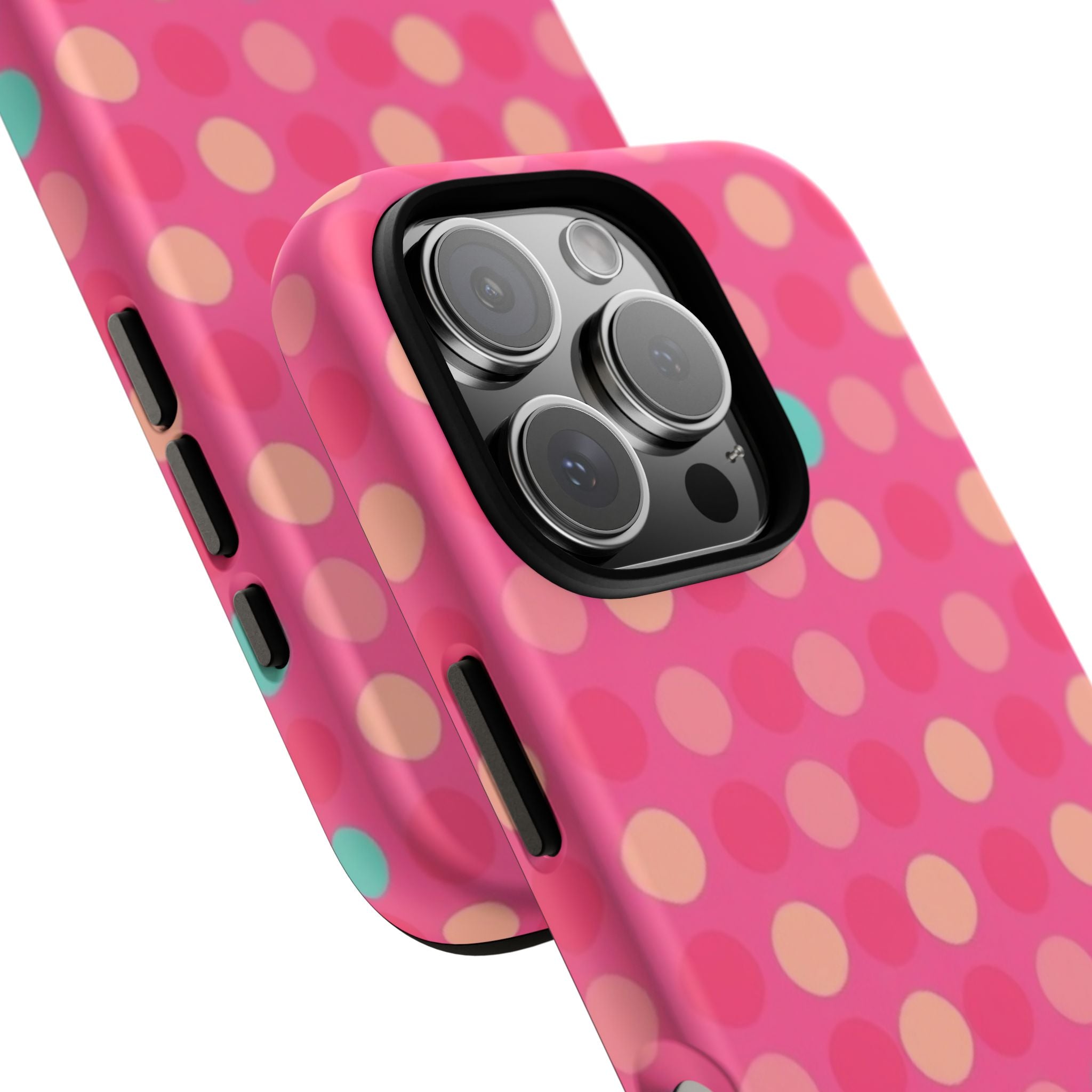 Android OR iPhone Protective Cases - Retro Polka Dots Pattern Tough Case