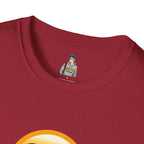 Unisex Softstyle T-Shirt with Eye Roll Emoji | Casual Graphic Tee for Everyday Humor