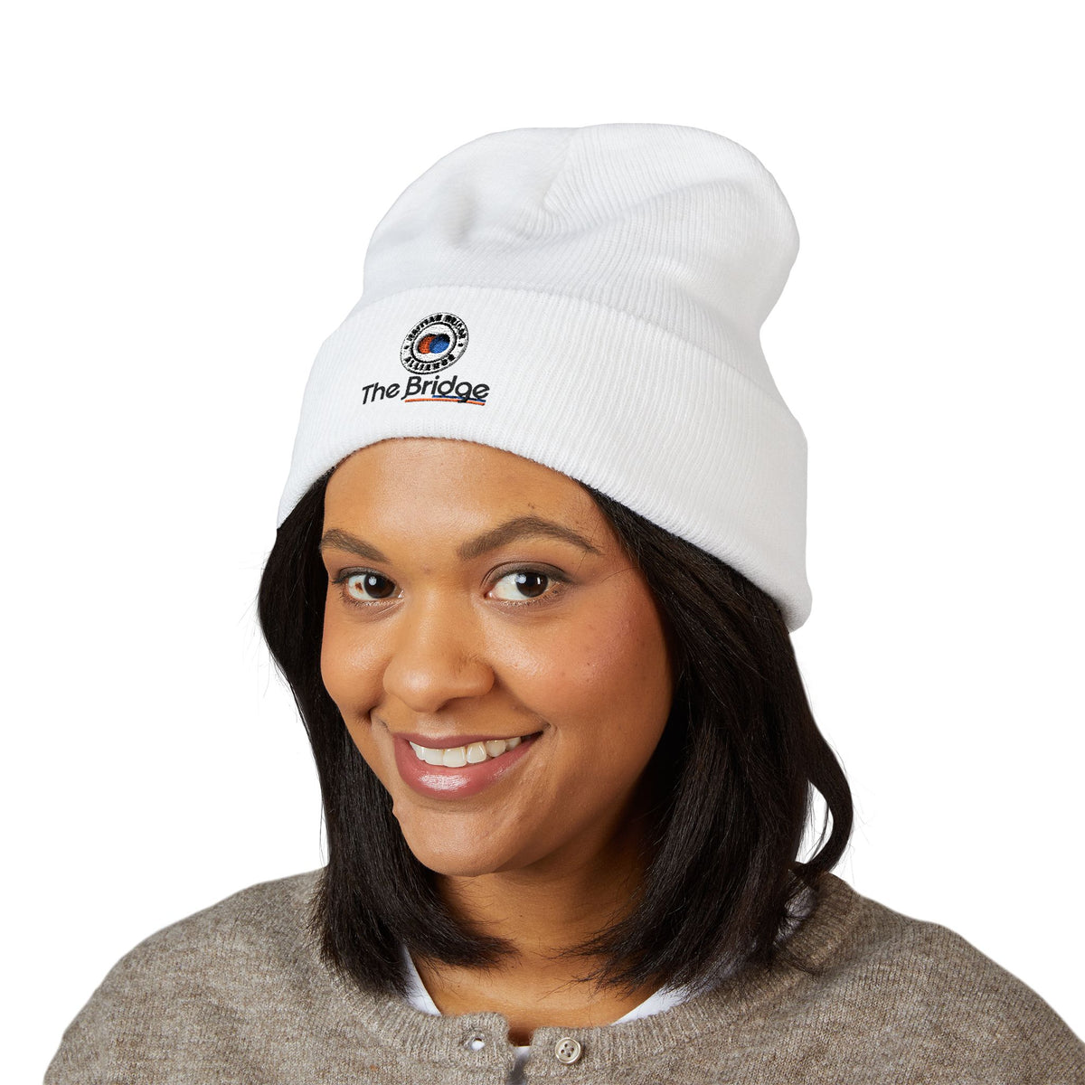 Embroidered Haitian Bridge Alliance Logo Cuffed Beanie — Warm Knit Winter Hat