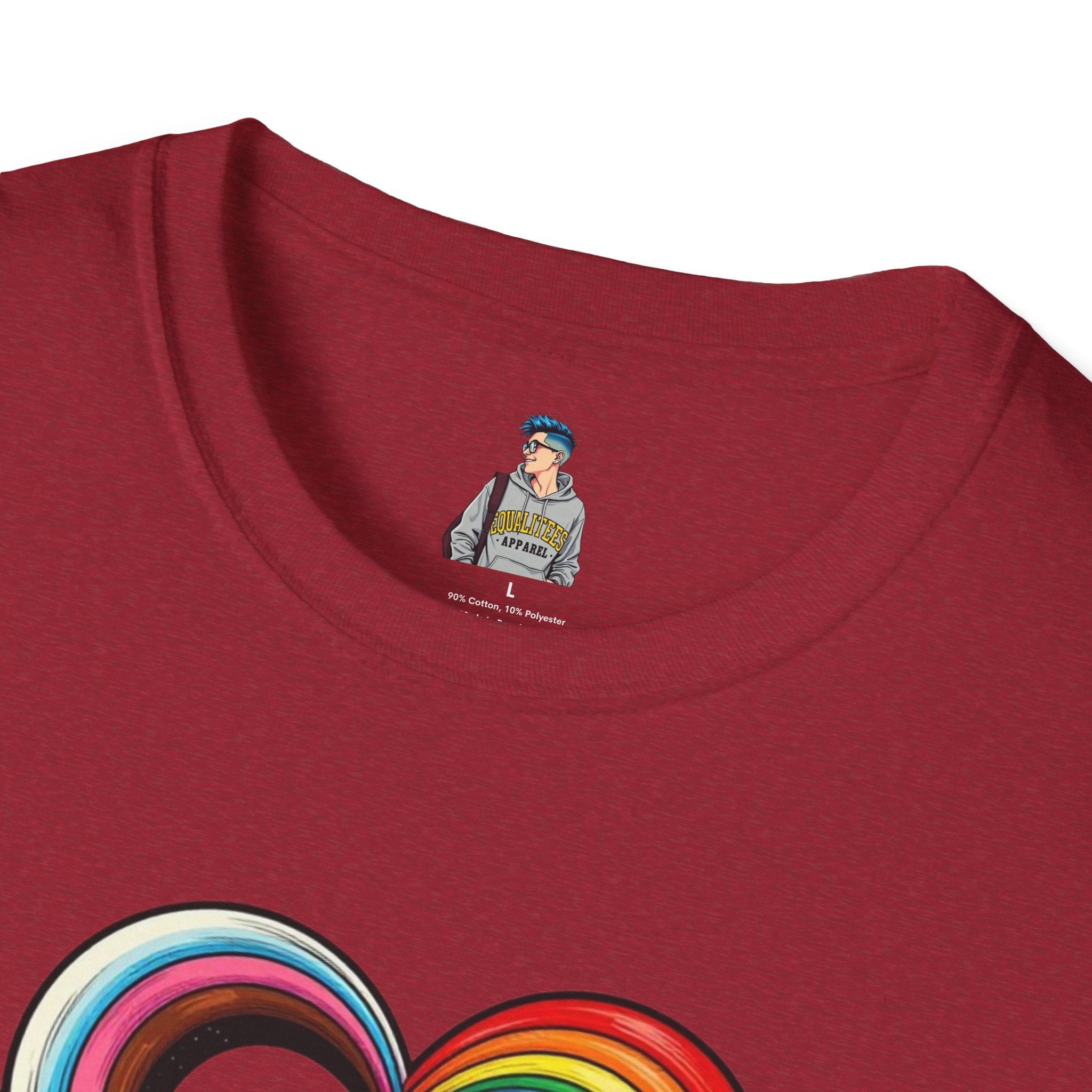 Let Your Love Flow Rainbow Heart T-Shirt