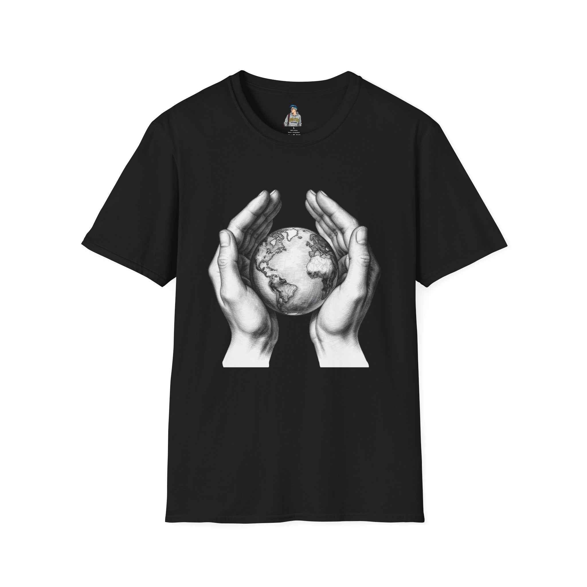 Earth in Your Hands T-Shirt — Protect the Planet Graphic Tee