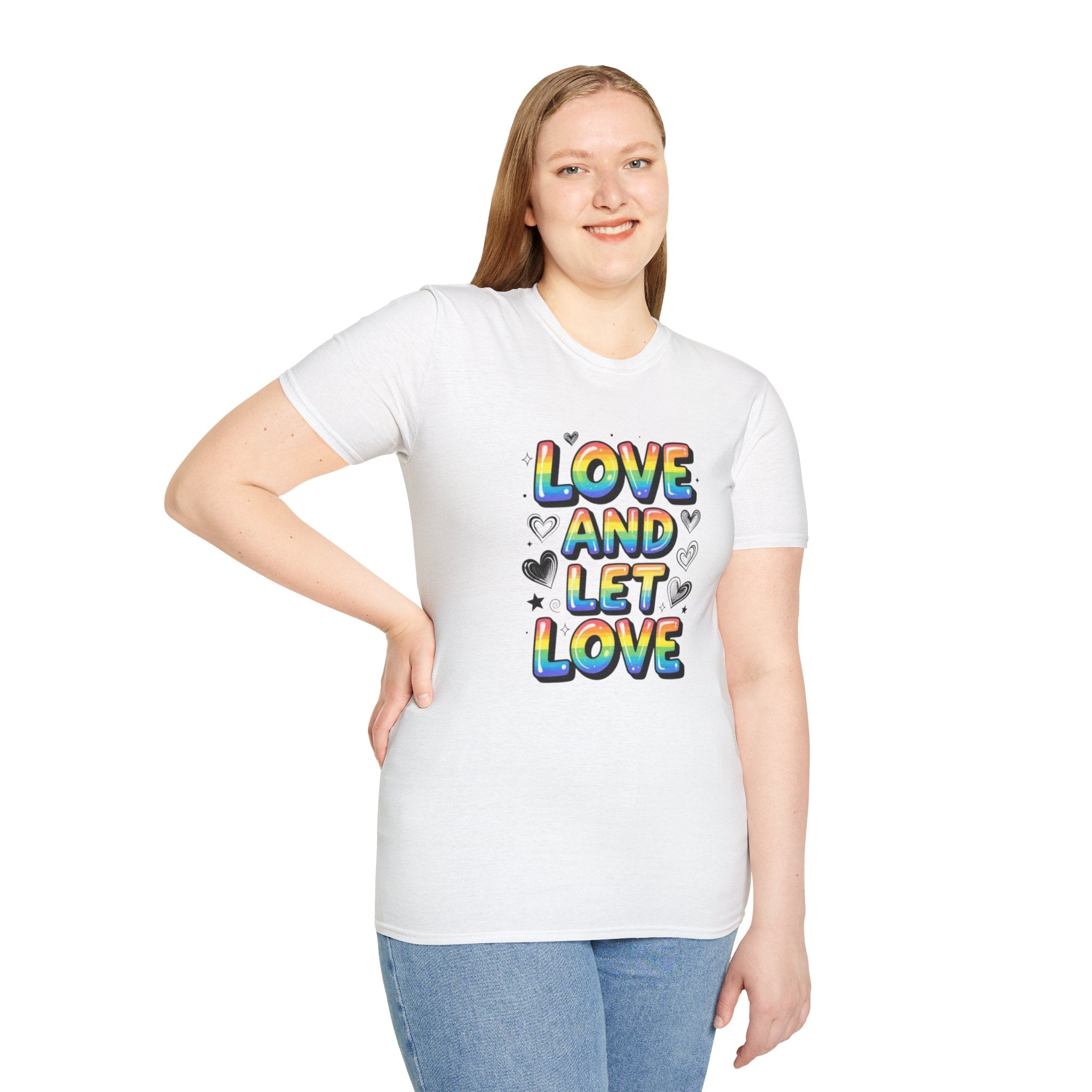 Love and Let Love T-Shirt —  Queer Pride Inspirational Tee