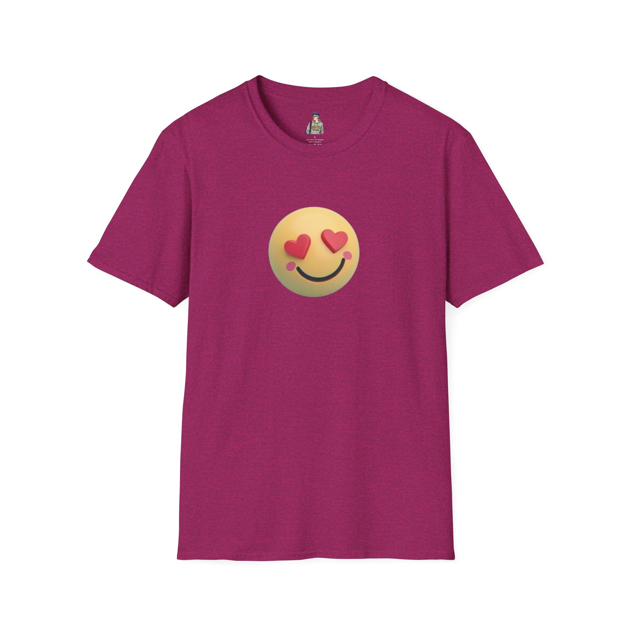 Heart Eyes Emoji - Unisex Softstyle T-Shirt