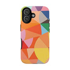 Colorful Geometric Tough Phone Case for iPhone