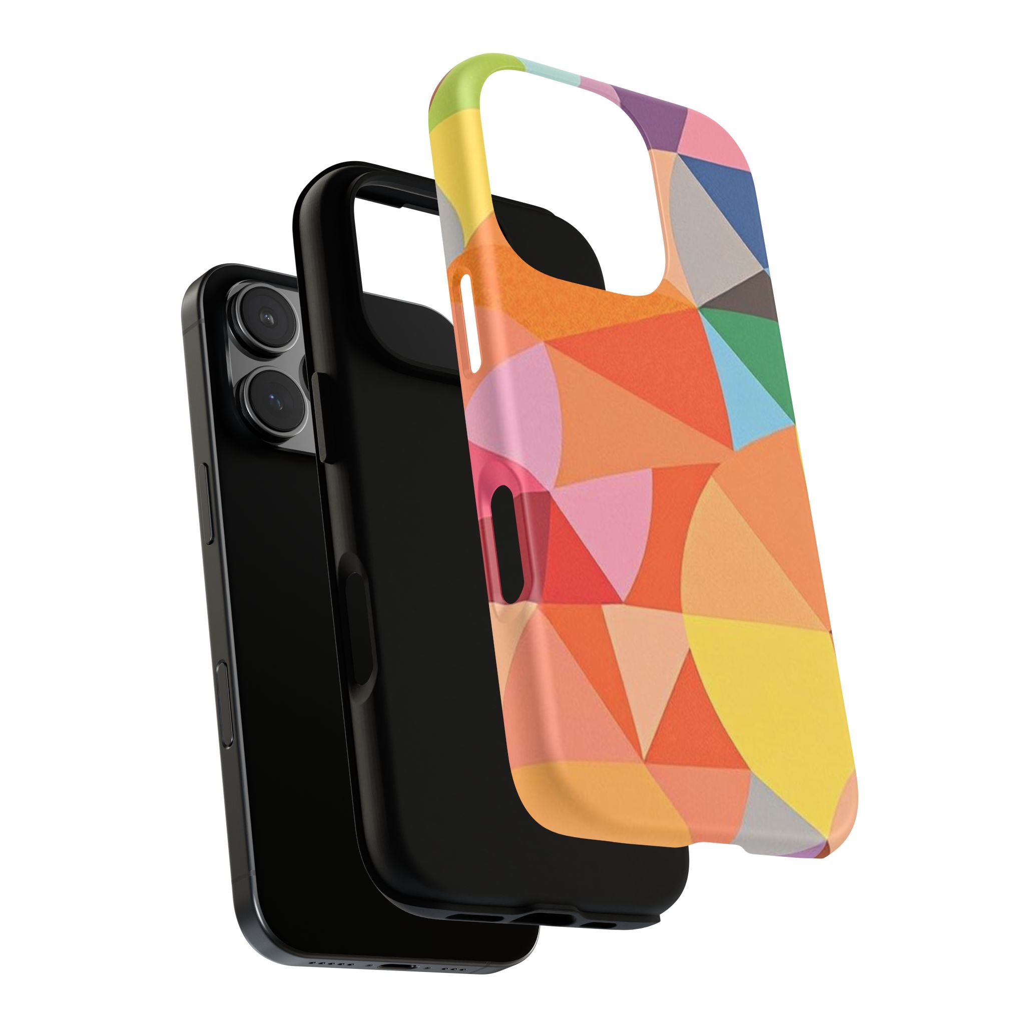 Colorful Geometric Tough Phone Case for iPhone