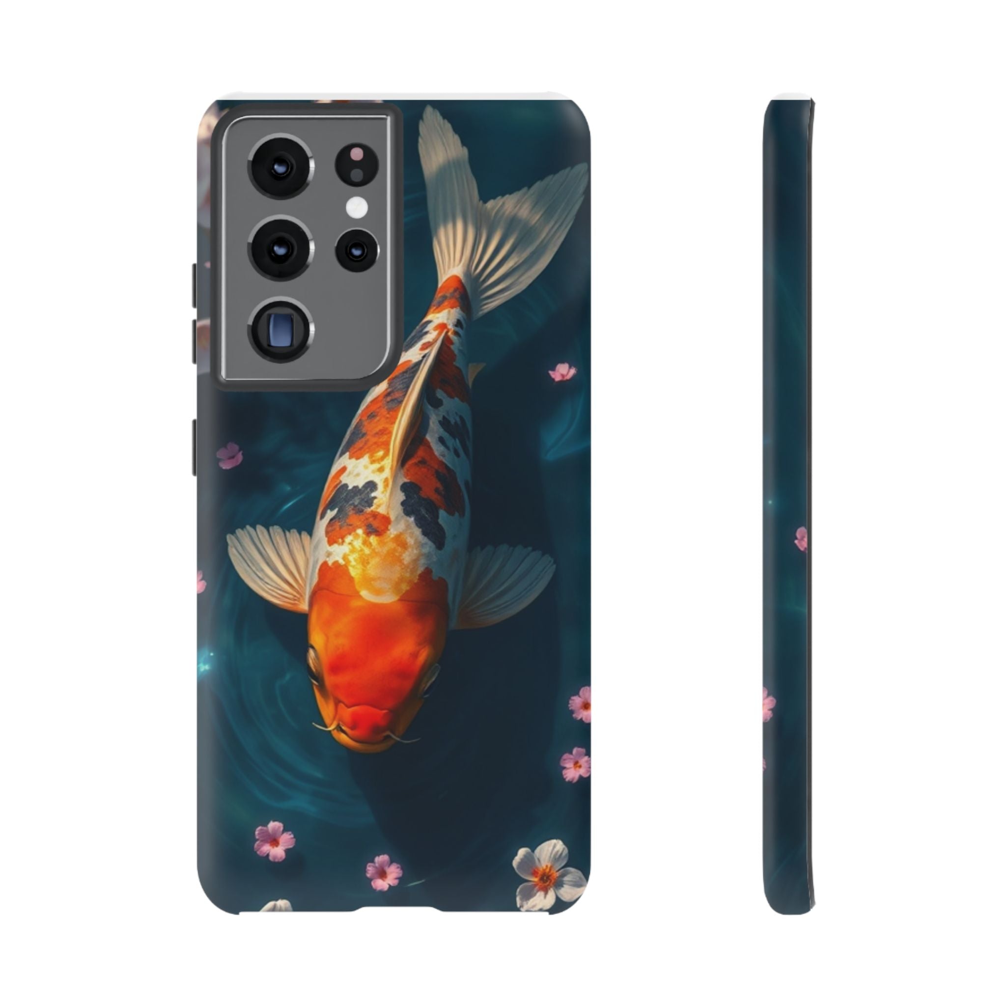 Peaceful Koi Cherry Blossom Tough Cases For Android & iPhone