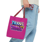 Trans Visibility Saves Lives Tote Bag