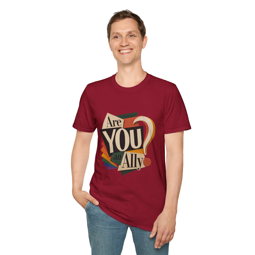 Are You An Ally? T-Shirt — Vintage Pride Ally Tee
