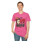T-Shirt — "It's Good To Be Woke" Graphic Tee (Alarm Clock Design)