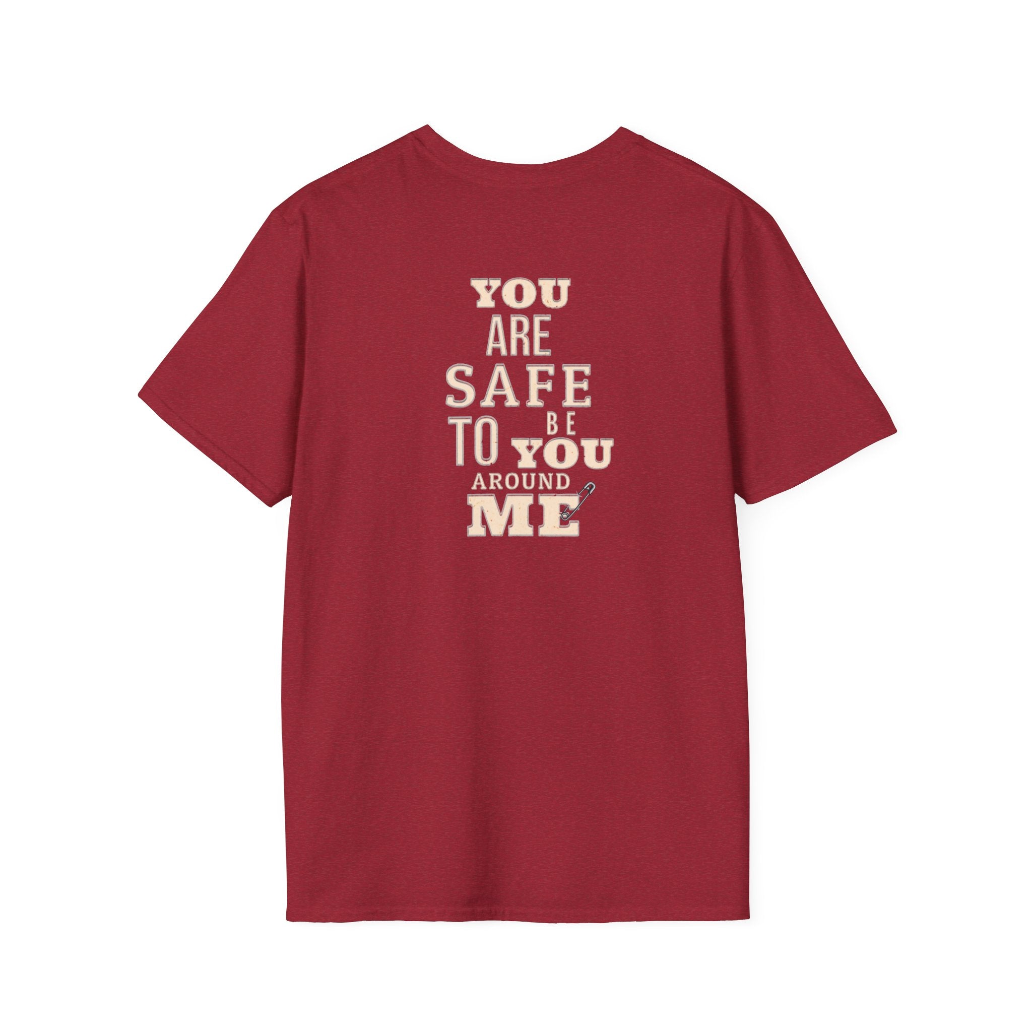 Safety Pin Know That You Are Loved Inspirational Tee Unisex Softstyle T-Shirt