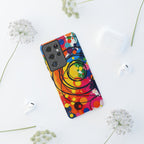 Colorful Abstract Rainbow Swirl Art Tough Case For Android & iPhone