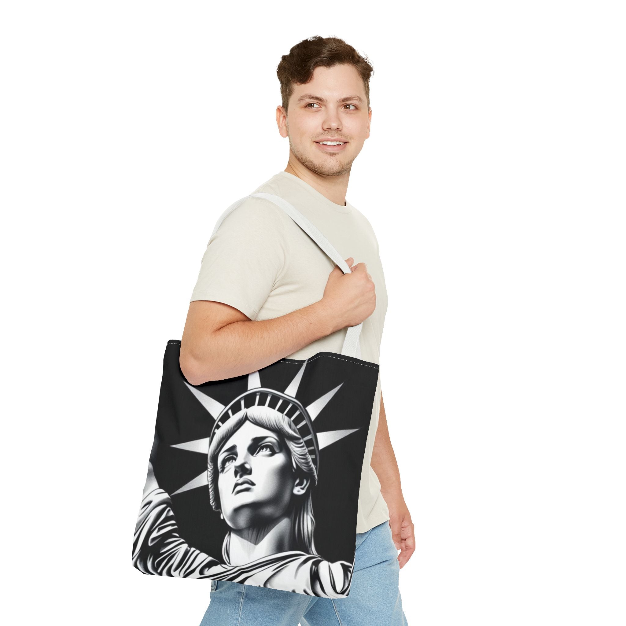 Lady Liberty Sketch Tote Bag