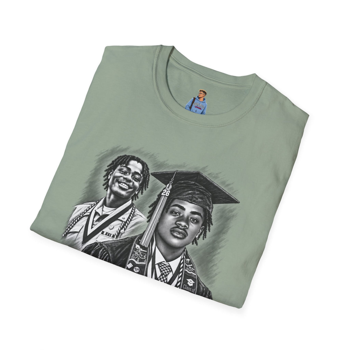 Double Portrait Front - In Memory of Pierre Damas Bel T-Shirt